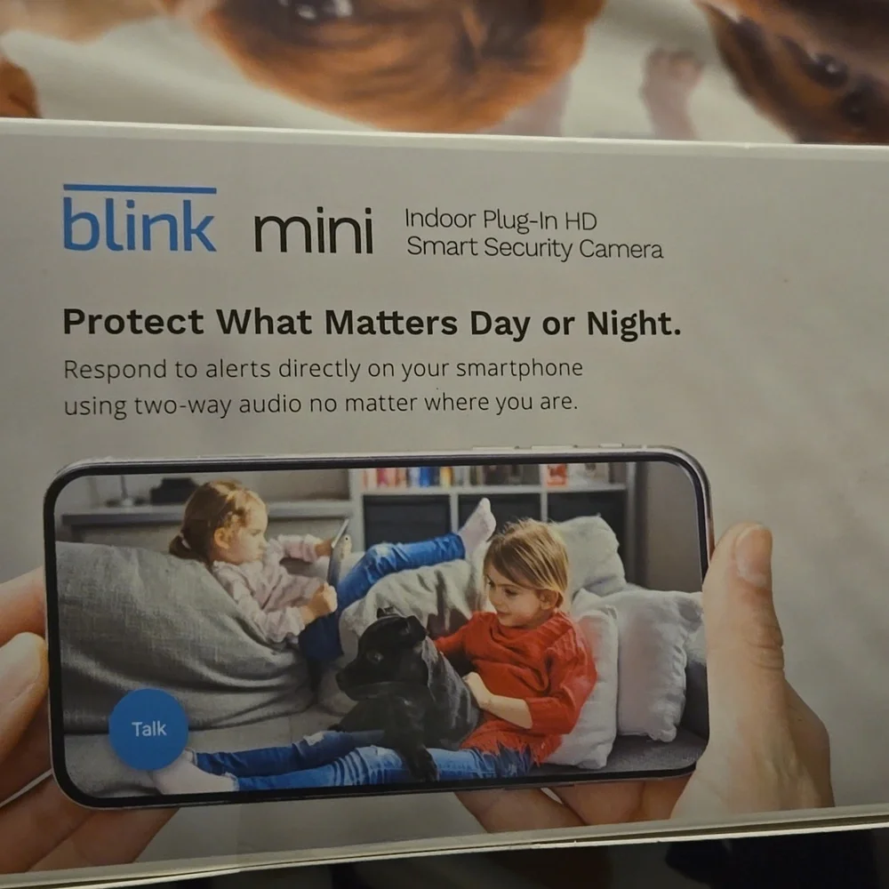 Blink Mini Indoor Security Camera - White